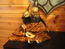 Vintage Bethany Lowe Halloween Witch Bat Dress Kim Khohler Shelf Sitter RETIRED picture
