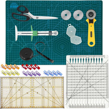 30 Pcs Rotary Cutter Set - 45Mm Rotary Cutter Kit with A3 Cutting Mat, Fabric Sc picture