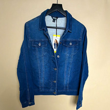 Buffalo David Bitton Women's Blue Denim Jacket Size S. Thin and super stretchy picture