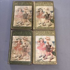 Vintage Lot Of 4  Laura Lee Hope Bunny Brown&His Sister Books 1910s picture