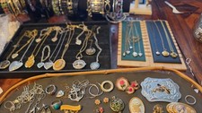 HUGE VTG to NOW JEWELRY LOT - stamped items please  look at pictures  picture
