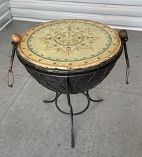Vintage Ghana / Akan Style Kettle Drum - Great Sound - Roughly 30” Diameter picture