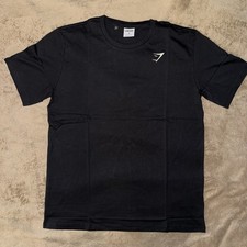 GYMSHARK Men’s Crest T-Shirt in Black - Size Medium picture