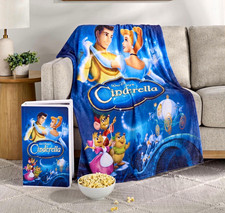 Disney Cinderella 50x70 VHS Throw Blanket picture