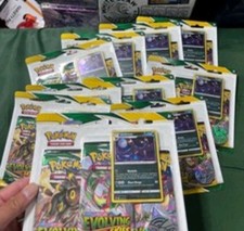 Umbreon promo Evolving skies pokemon 3 pack blisters sealed picture