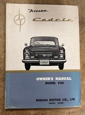 1961-1962 Nissan Cedric Model P30 Owner's Manusal in ENGLISH RARE picture