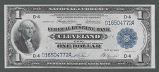1918 $1 CRISP XF+ LARGE Size CLEVELAND Federal Reserve Bank Note picture