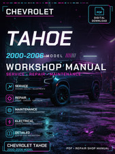 Chevrolet Tahoe 2000 2001 2002 2003 2006 Workshop Repair Service Manual picture
