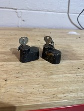 Vintage Hurd Spare Tire Locks With Keys picture