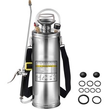 Uimoso 3 Gallon 304 Stainless Steel Industrial Hand-Pumped Sprayer picture