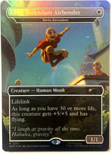 MTG Aang, Ascendant Airbender (Rainbow Foil) Secret Lair x Avatar 2291 NM picture
