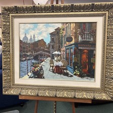 Viktor Shvaiko framed, “Osteria Del Neni” , Limited Edition118/450 Signed 24 X 1 picture
