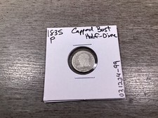1835 Capped Bust 89% Silver Half-Dime 190 Year Old 031224 99ae picture