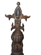 Nice Vintage 19” Fleur De Lis Finial Sculpture Gothic French Decor Obelisk #3 picture
