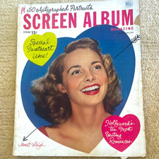 Screen Album Magazine Spring 1950 15¢ Special Sweetheart Issue Janet Leigh Cover picture