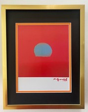 Andy Warhol 1980s Sunset Signed Pop Art Print Collector Display Ready to Hang picture