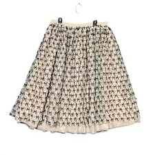 Maeve Anthropologie All Over Bow Tulle Midi Skirt XL Coquette Romantic Whimsical picture
