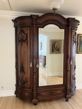 armoire with mirror French / Italian Renaissance Revival 1870-1900 picture