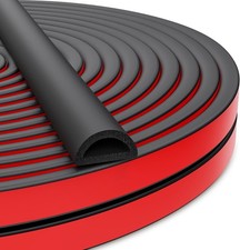26FT Self-Adhesive D-Shape EPDM Seal Door RV Boat Weather Stripping picture