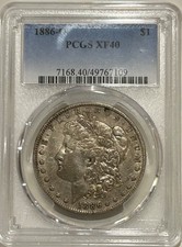 1886 O Morgan Silver Dollar PCGS XF40 Tougher Date Morgan/Nice Original Patina picture