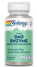 Solaray DAO Enzyme Supplying 60,000 HDU - 30 VegCaps picture
