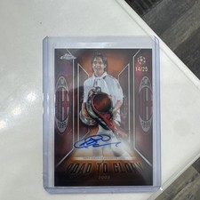 Road to Glory Filippo Inzaghi Auto /25 2025-26 Topps Chrome AC Milan RARE picture