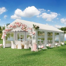 13x26 Ft Heavy Duty Party Tent Waterproof Outdoor Wedding Canopy with 4 Walls picture