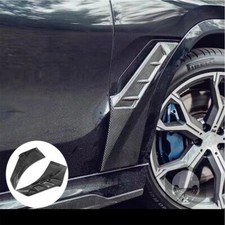 Real 3K Carbon Fiber Side Fender Air Vent Cover For BMW X6 G06 M Sport 2020-2024 picture