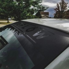 SubieFlow Banner reverse cut Visor Decal for windshie stickers Reverse Black picture