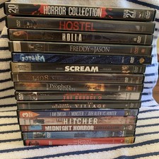 Lot of 15 OOP Horror DVDs - Holla, 1408, The Village, Hostel, The Hitcher, Ring picture