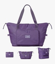 The Foldie® 4.0 Travel Duffle - Water Resistant - Expandable Bottom - Purple picture