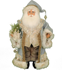 Originals Tiffany Blue Santa Figurine, 17 Inches - Handmade Christmas Holiday Ho picture
