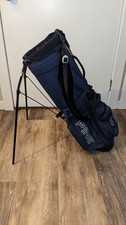 Vintage PING Hoofer Golf Bag Karsten 4-Way 3-Pockets Dual Strap Navy Blue picture