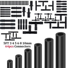 6pcs 5Ft Engine Vacuum Line Silicone Hose Kit W/64pcs Connectors Set For Nissan picture