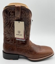 NEW SZ 10.5 EE  ARIAT SPORT WESTERN WIDE SQUARE TOE For Men's in DARK TAN 3836 picture