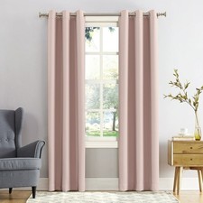 Sun Zero Nolan Blackout Grommet Curtain Panel 40 x 63 Pink picture