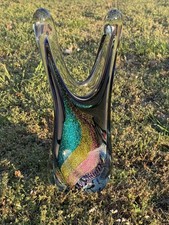 Vintage Rollin Karg XL 2013 Art Glass Dichroic 16.75