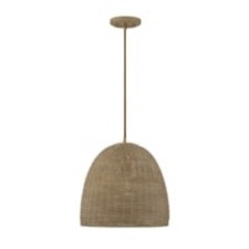 Savoy house M70107NWIC Meridian 1-Light Natural Shaded Pendant Light picture