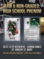 2012-SP Authentic #17 LeBron James -St. Vincent-St. Mary Fighting Irish picture