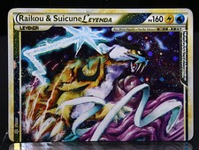 2010 Pokemon Spanish HGSS: Unleashed - Raikou & Suicune LEYENDA 92/95 (TOP) picture