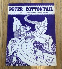 1950 Peter Cottontail Sheet Music- Easter Bunny by Steve Nelson, Jack Rollins picture