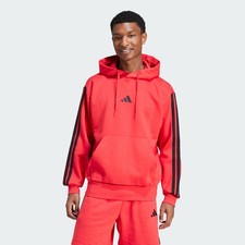 adidas men Essentials 3-Stripes Fleece Hoodie picture