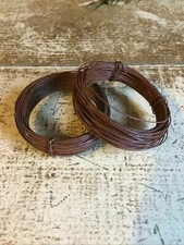 2 Rolls 24 Gauge Rust Rusty Wire Tin 100 Ft Primitive Holiday Craft Supplies picture