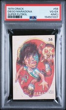 1979 CRACK SUPER FUTBOL #58 DIEGO MARADONA SUPER FUTBOL - PSA 4 picture