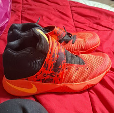Nike Kyrie 2 Inferno Orange/Black Mid Top Basketball 819583-680 Size 8M Original picture