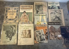Lot Antique Vintage Sheet Music Early 1900s Piano Songs Rare and Magazines picture
