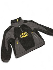 Kith x Batman Kids Black SherpaQuarter Zip Fleece Jacket FW24 picture