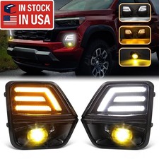 LED DRL Daytime Running Yellow Fog Light Kits For 2023-2026 Chevrolet Colorado picture