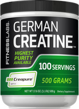 German Creatine Monohydrate Powder | 1.1 lb | Creapure Fitness | by Fitness Labs picture