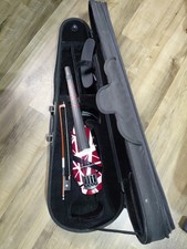 NS Design WAV-4 Electric Violin Custom EVH Frankenstrat Style w/ Hard Case picture
